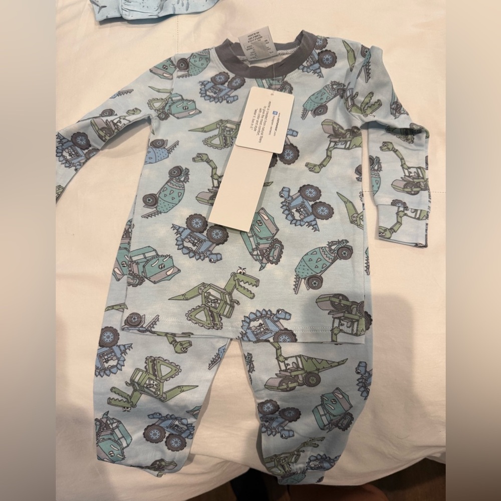 ESME dino truck pajamas boys 12 months